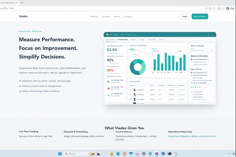 CargoIQ operational reporting dashboard